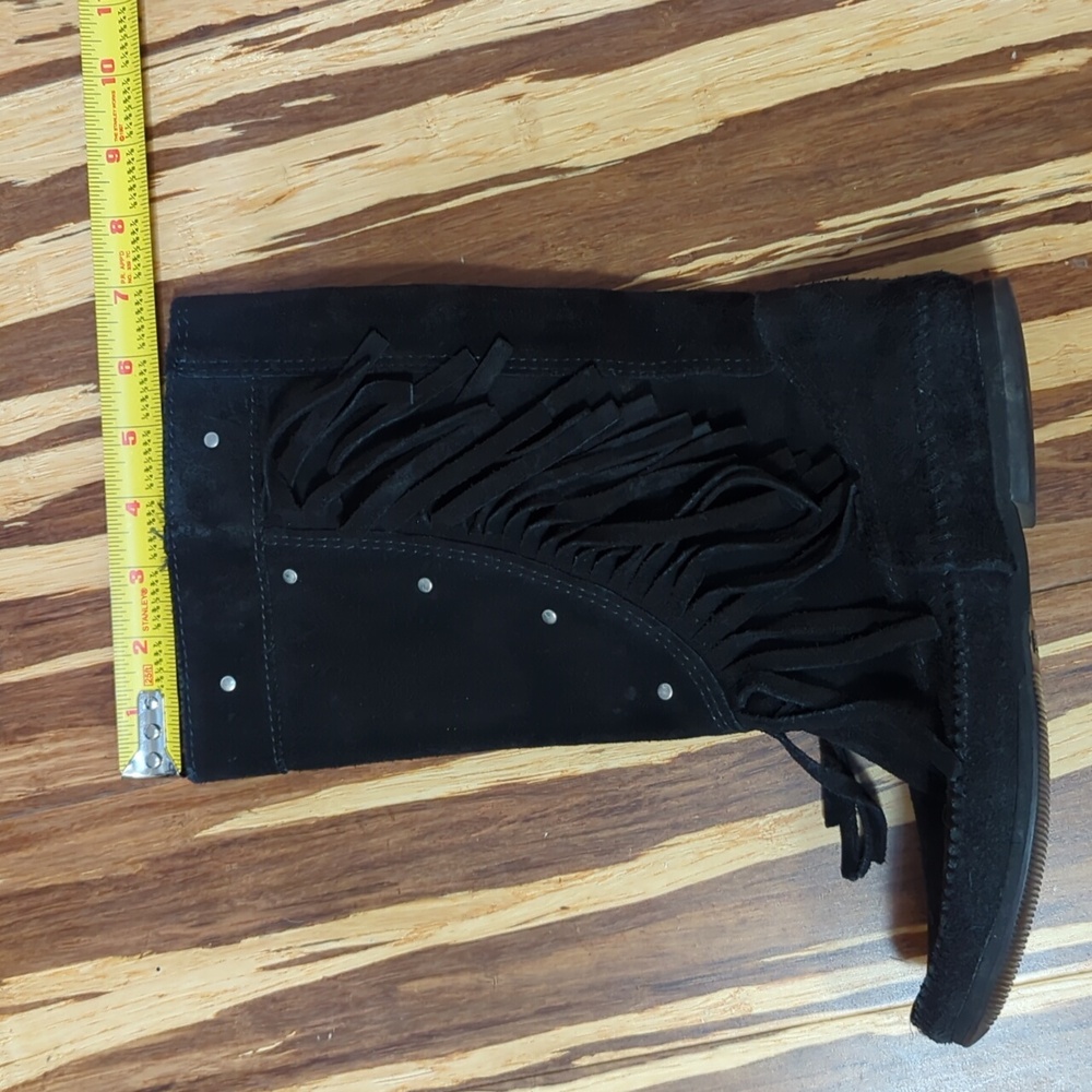 Mister Mint suede fringed moccasin boots - Picture 8 of 8